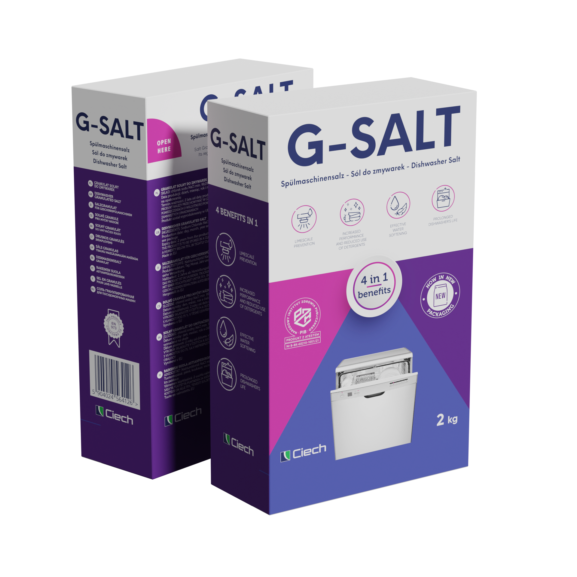 G-SALT Soľný granulát 2kg pre umývačky riadu