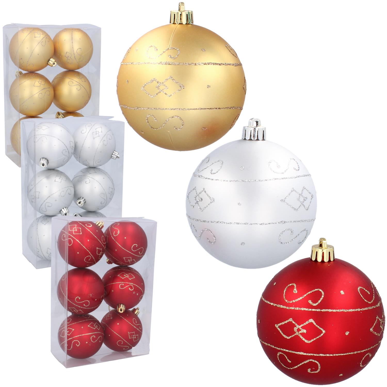 VIAN. GULE 8cm /6ks mix farieb