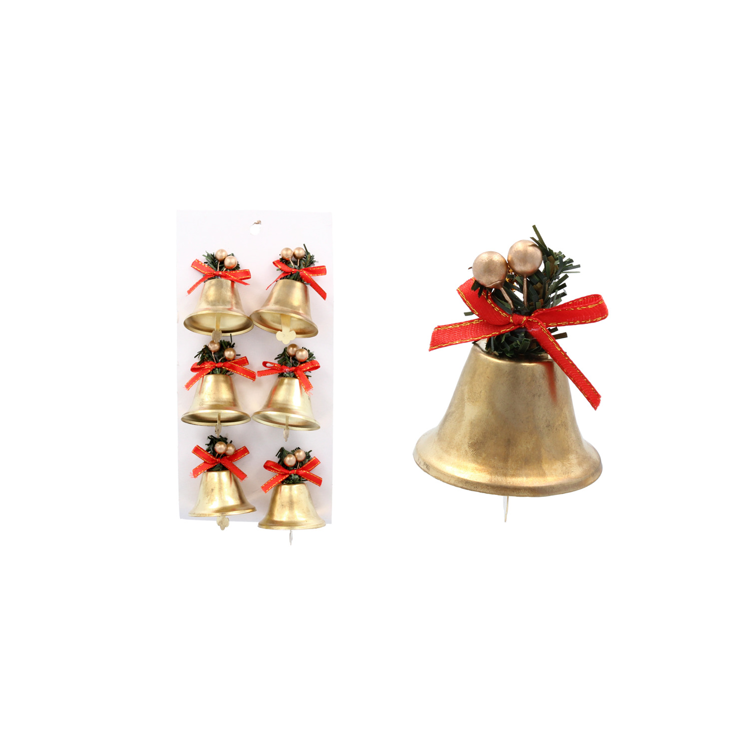 VIAN. OZDOB ZVONCEK 5cm 6ks