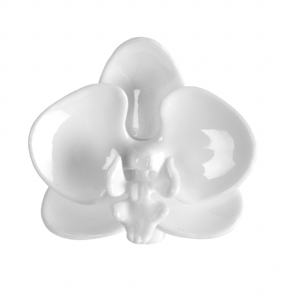 Štipec na orchideu transparentný/biely