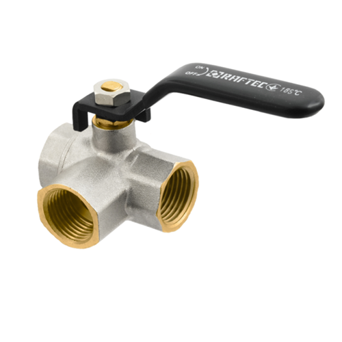 TROJCESTNY VENTIL T Dn25 1" Black PN16